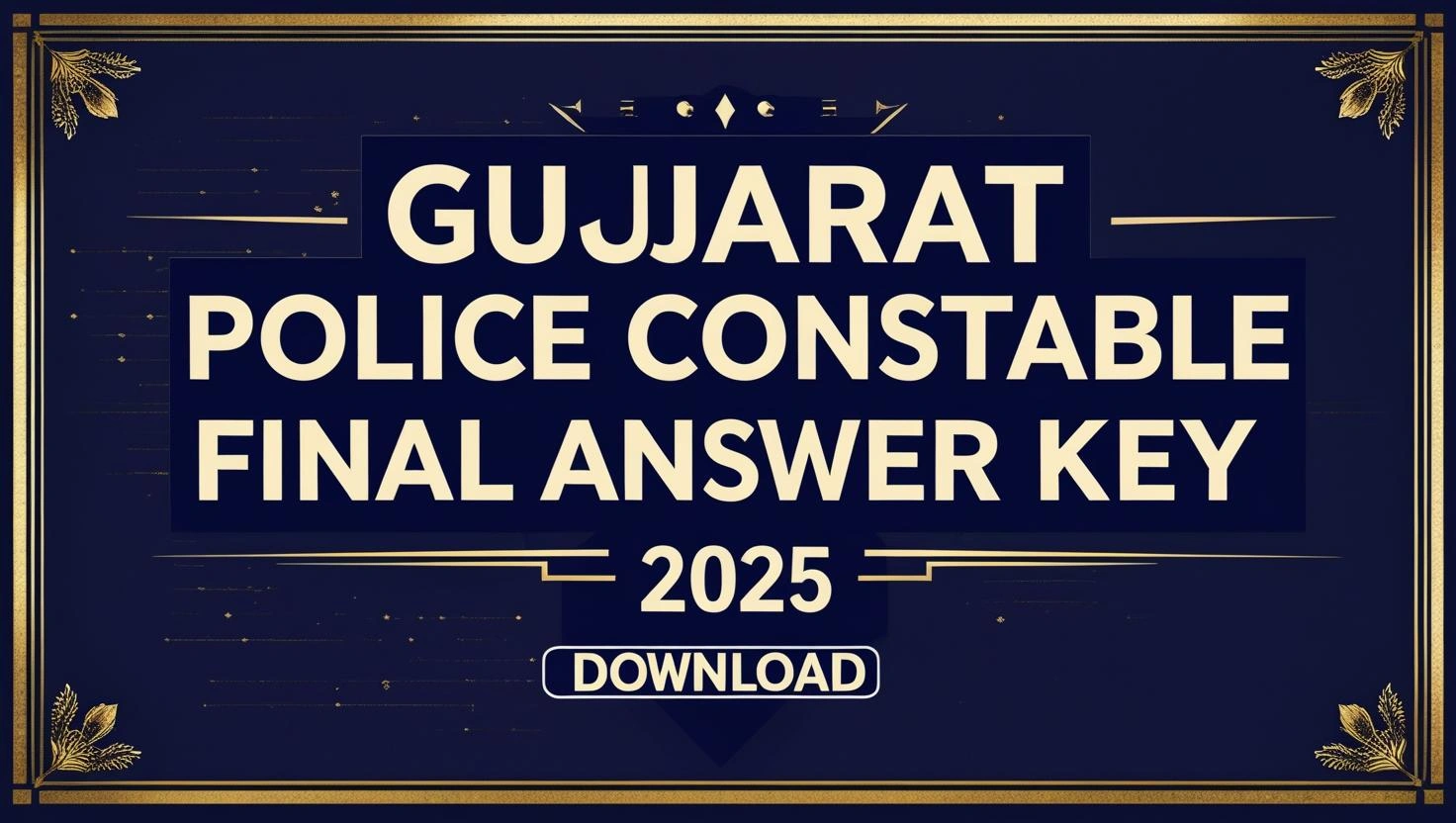 Constable Final Answer Key 2025 Out Constable Final Answer Key 2025