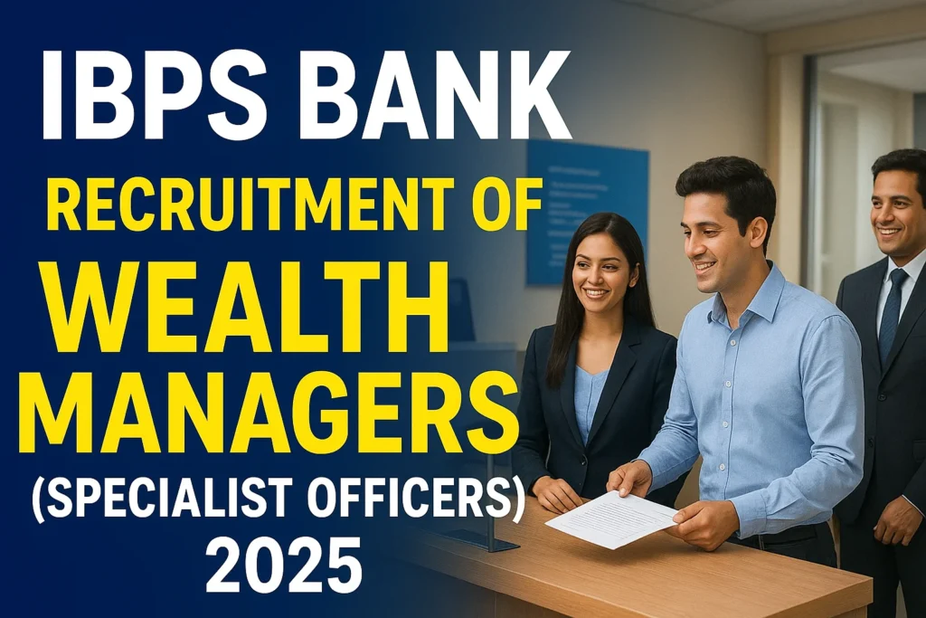 Recruitment of Wealth Managers 2025